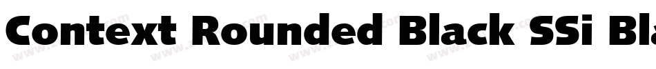 Context Rounded Black SSi Black字体转换